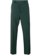 Gucci Vintage Tailored Trousers, Men's, Size: 46, Green, Wool/cotton