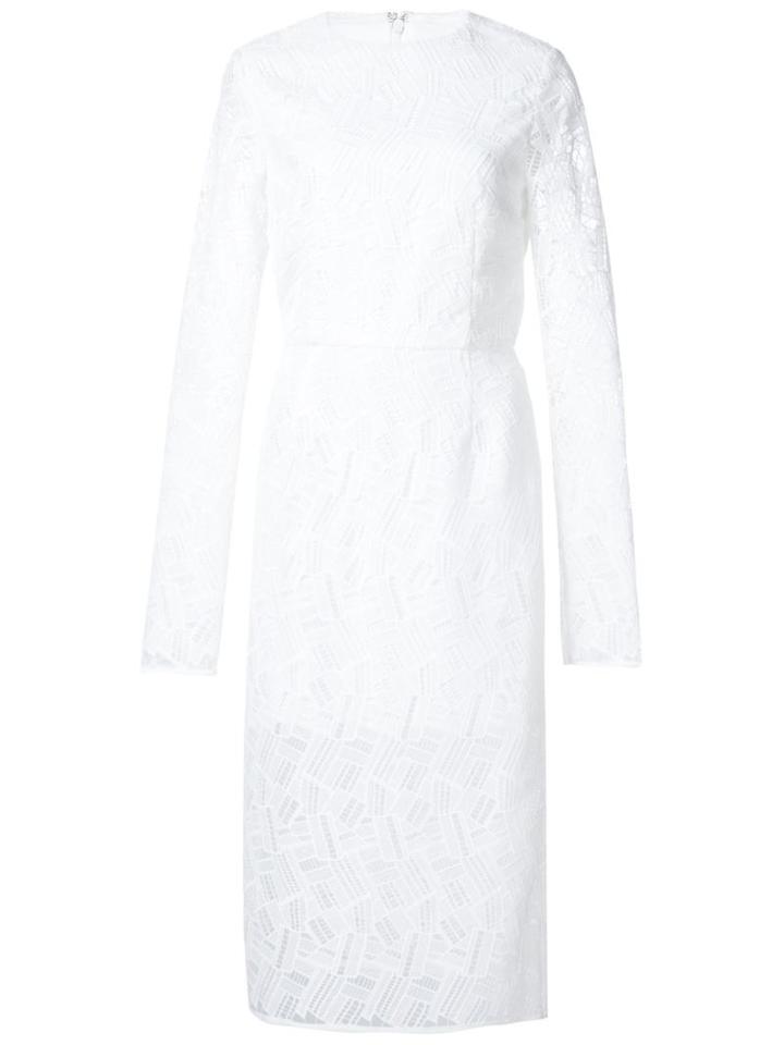 Christian Siriano Textured Long Sleeve Dress