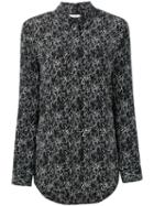 Equipment - Reese Heart Print Shirt - Women - Silk - S, Women's, Black, Silk