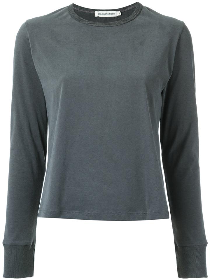 Giuliana Romanno Long Sleeves Top - Grey