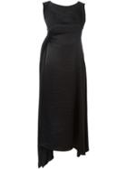 Masnada Asymmetric Midi Dress, Women's, Size: 44, Black, Silk