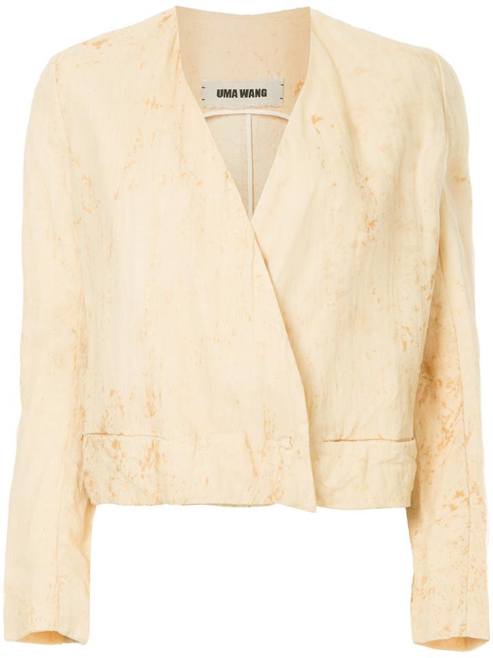 Uma Wang V-neck Jacket - Brown