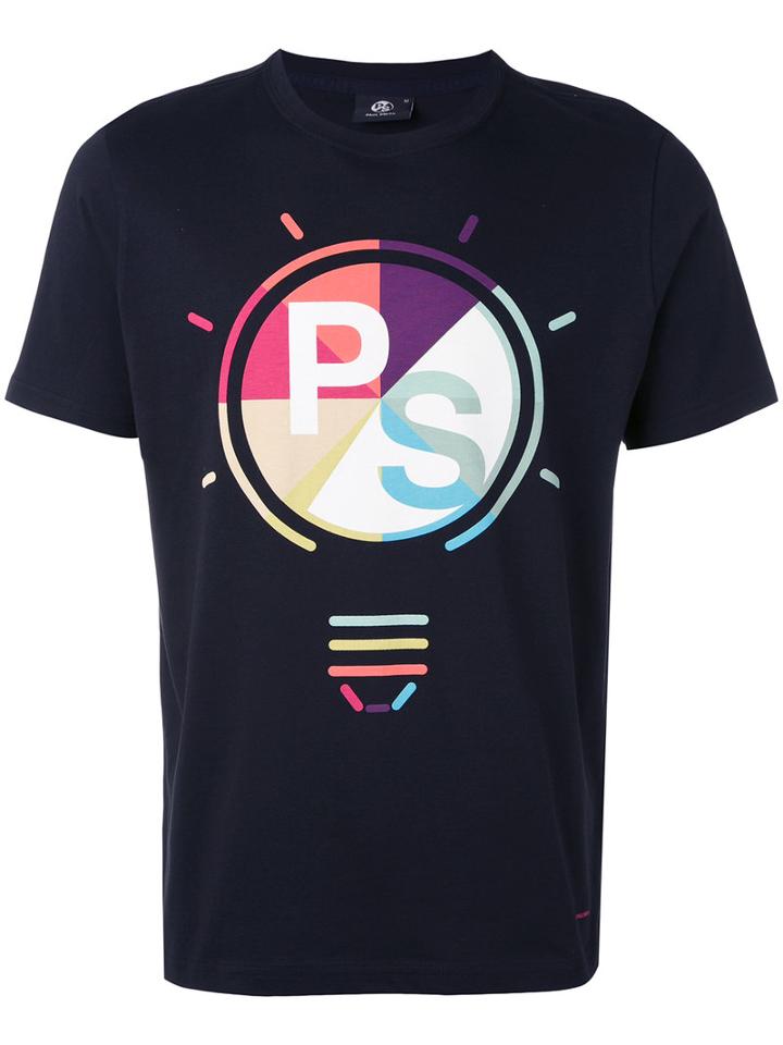 Ps By Paul Smith - Logo Print T-shirt - Men - Cotton - Xl, Black, Cotton