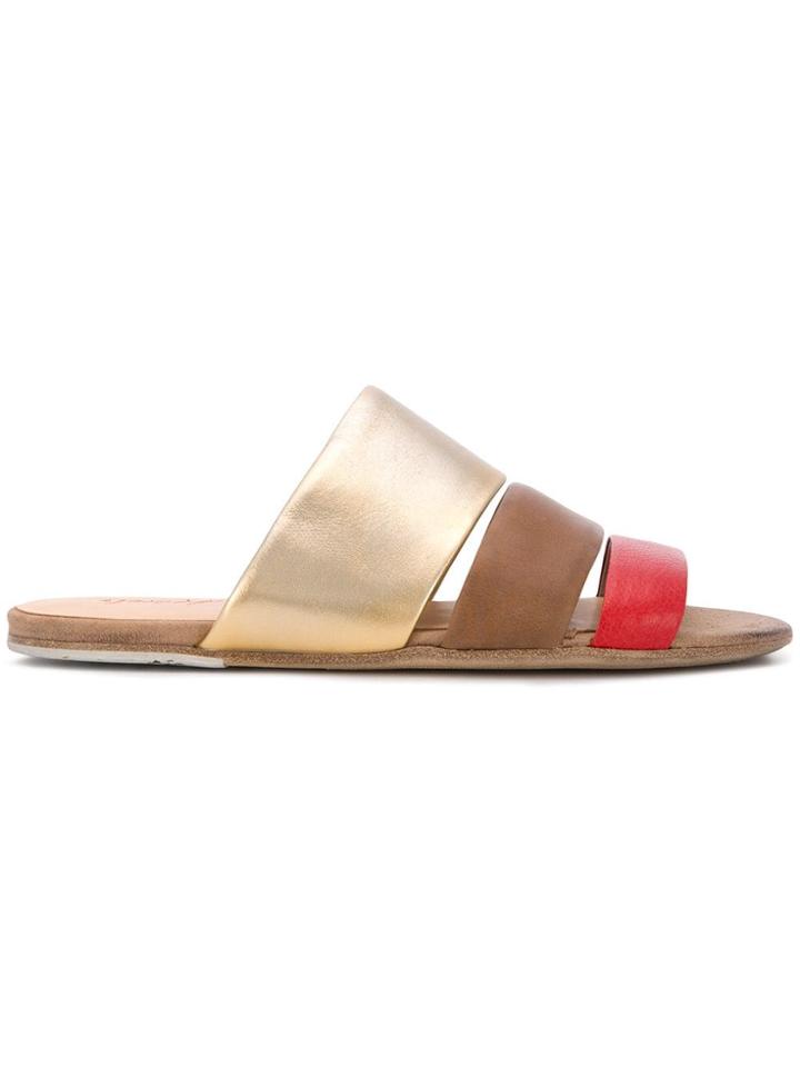 Marsèll Triple Strap Sandals - Gold