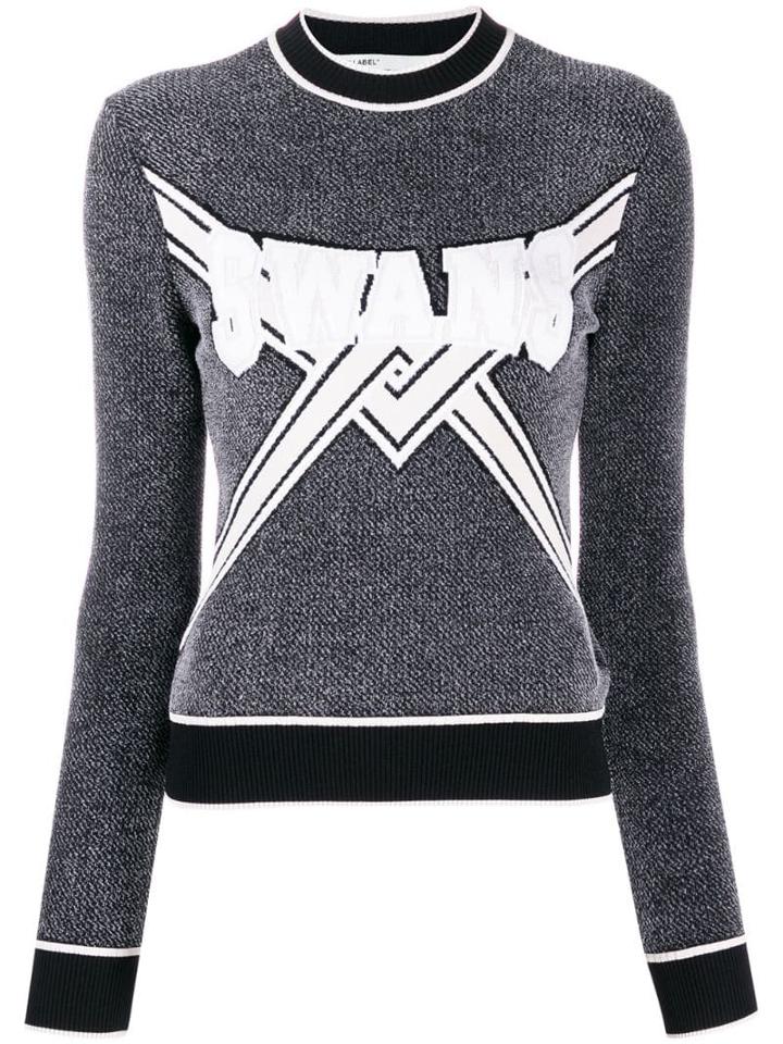 Off-white Knitted Logo Top - Grey