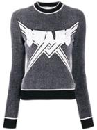 Off-white Knitted Logo Top - Grey