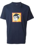 Paul Smith Jeans Monkey Print T-shirt, Men's, Size: L, Blue, Cotton