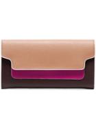 Marni Pink, Fuchsia And Burgundy Trunk Folder Wallet - Brown