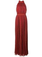 Alice+olivia Kelissa Pleated Maxi Dress - Red