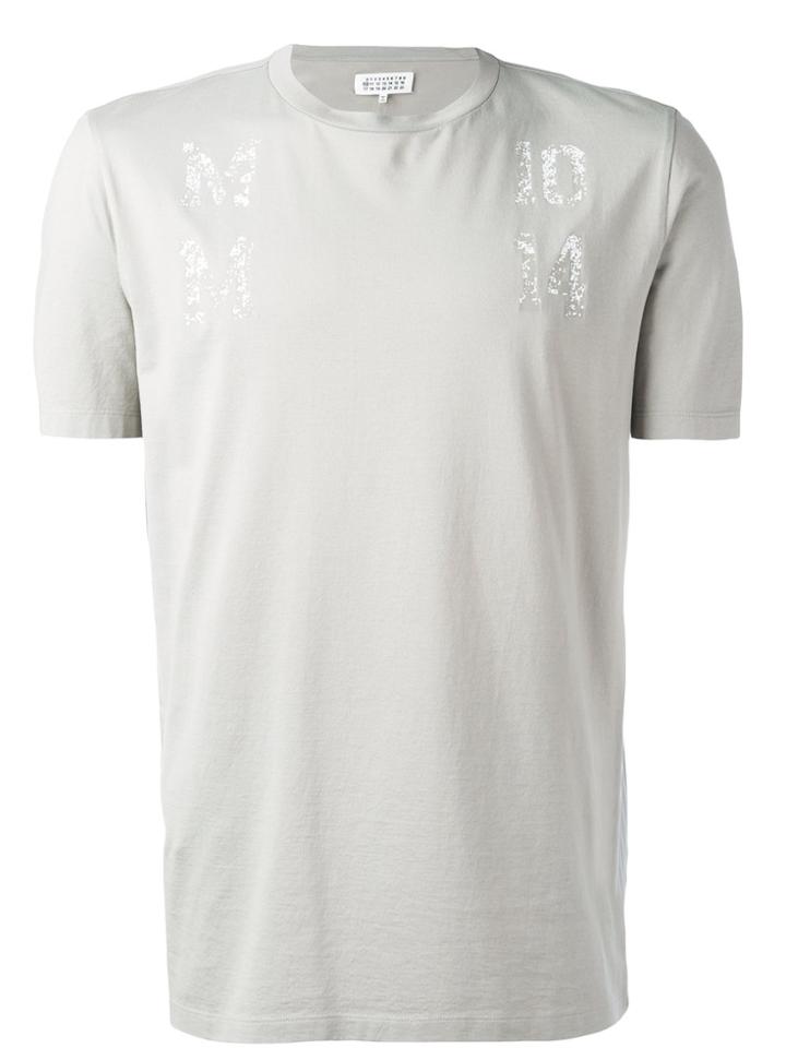 Maison Margiela Embroidered T-shirt - Grey