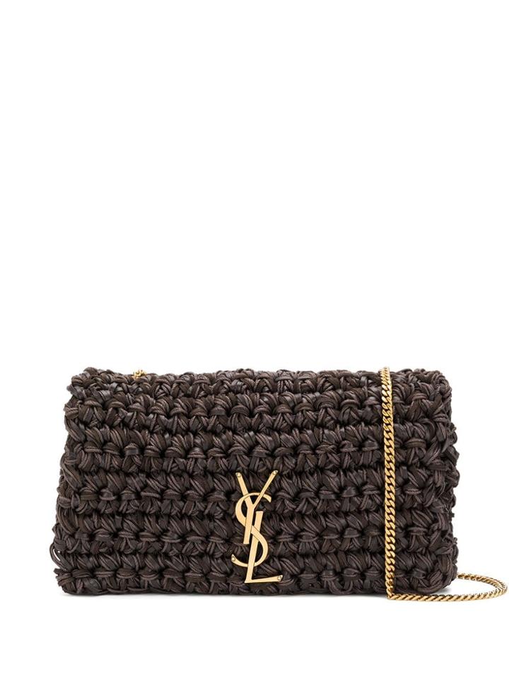 Saint Laurent Textured Kate Bag - Brown