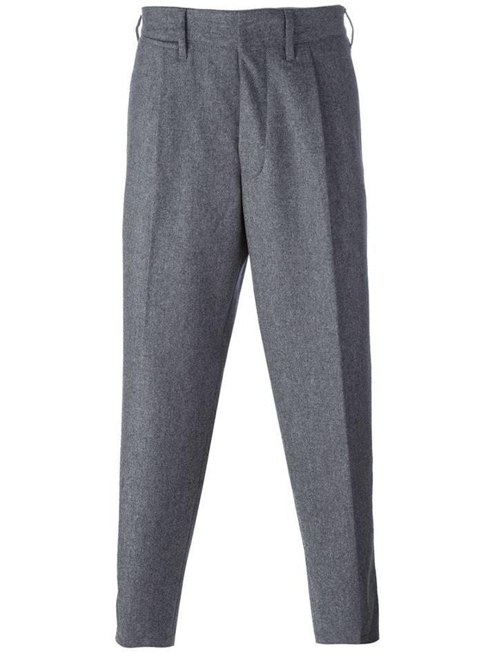 The Gigi 'tonga' Trousers, Men's, Size: 46, Grey, Wool