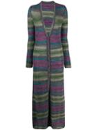 Jacquemus La Robe Striped Knitted Dress - Green