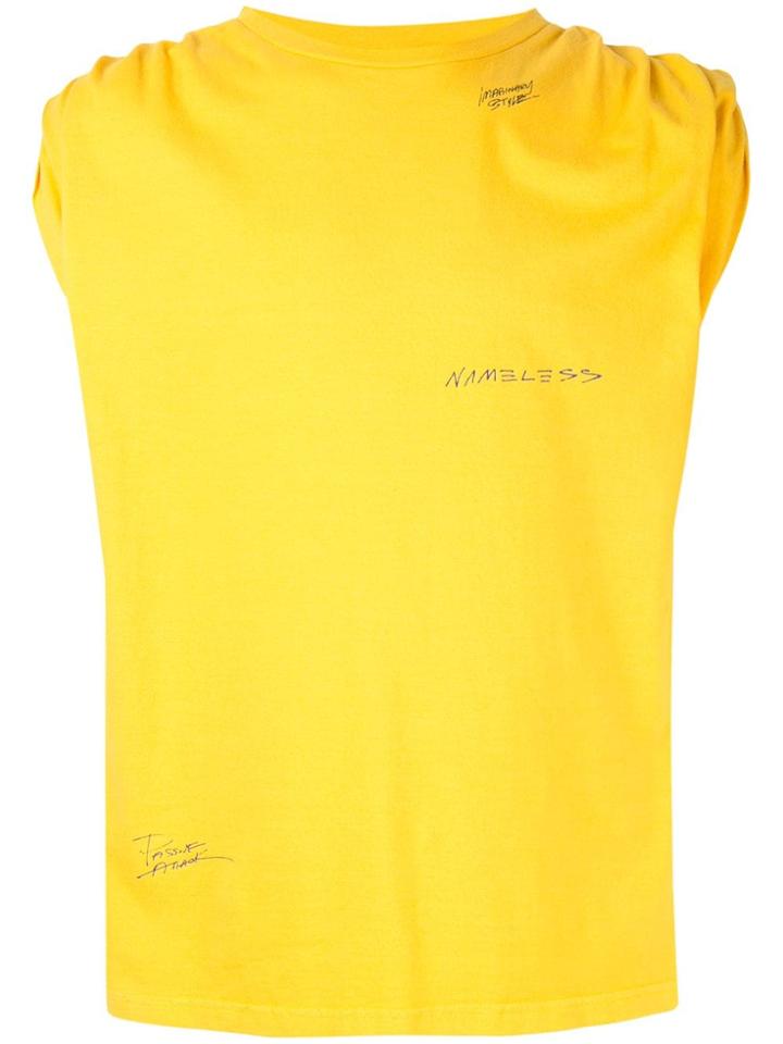 Ground Zero Roll-sleeves Tank Top - Yellow