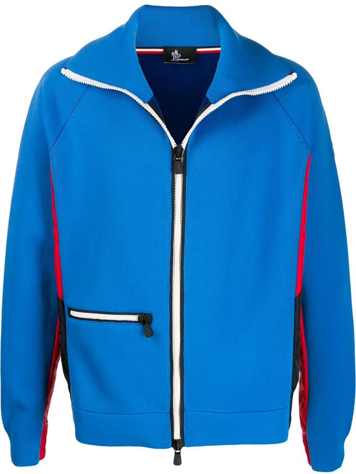 Moncler Grenoble Full-zipped Sweatshirt - Blue