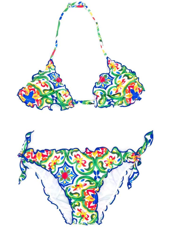 Mc2 Saint Barth Kids Teen Bikini - White