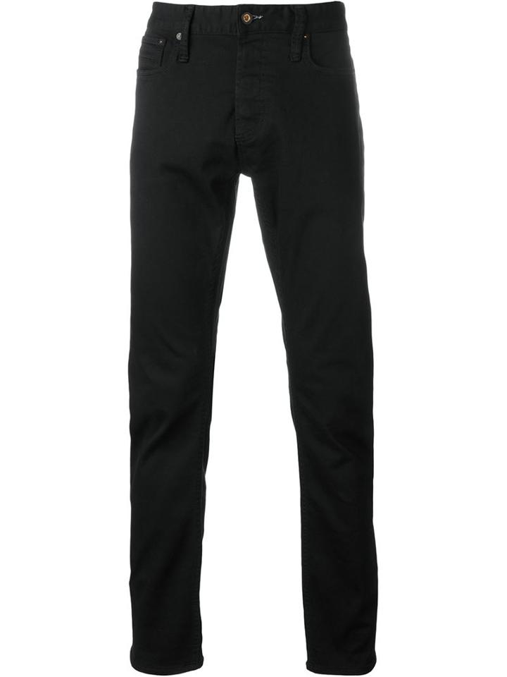 Denham Razor Fbl Trousers, Men's, Size: 32/34, Black, Cotton/spandex/elastane