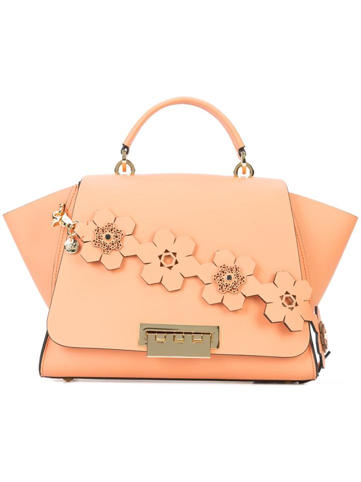 Zac Zac Posen Eartha Floral Strap Top Handle Bag - Yellow & Orange