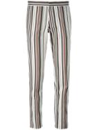 Giambattista Valli Striped Skinny Fit Trousers - Black