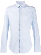 Emporio Armani Classic Shirt With Concealed Fastening - Blue