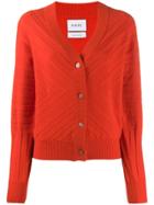 Barrie Long Sleeve Cardigan - Orange