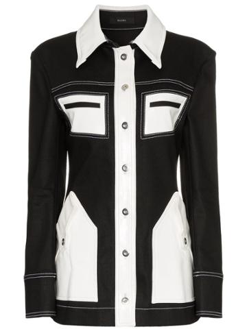 Ellery Spector Contrast Denim Jacket - Black