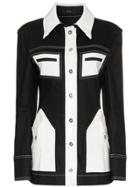 Ellery Spector Contrast Denim Jacket - Black