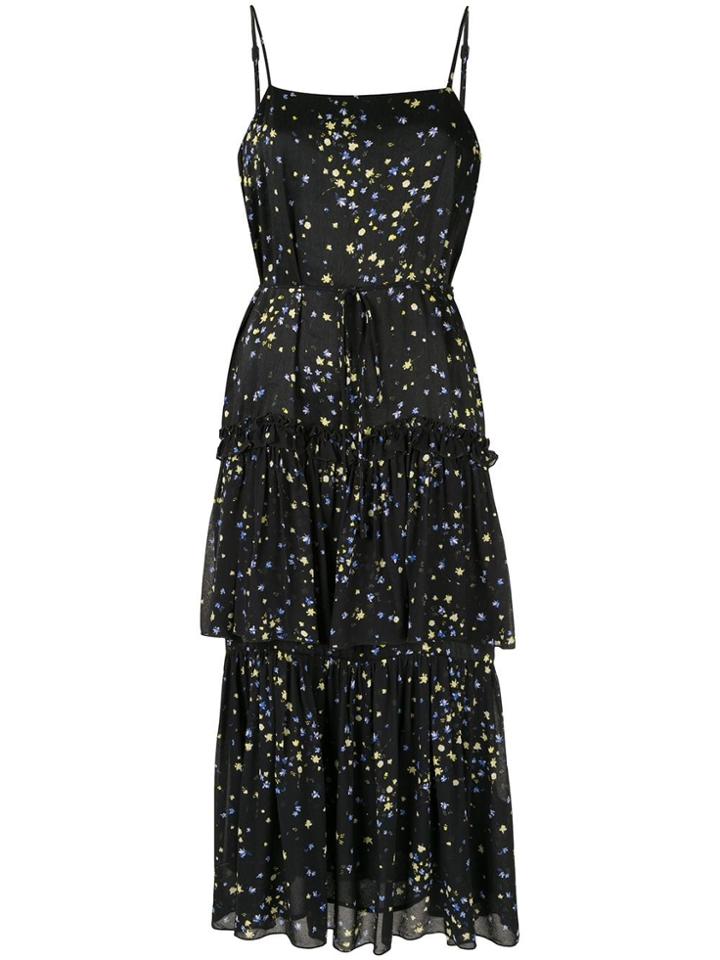 Aje Floral Day Dress - Black
