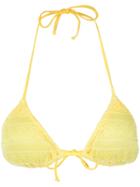 Cecilia Prado Knitted Bikini Top - Yellow & Orange