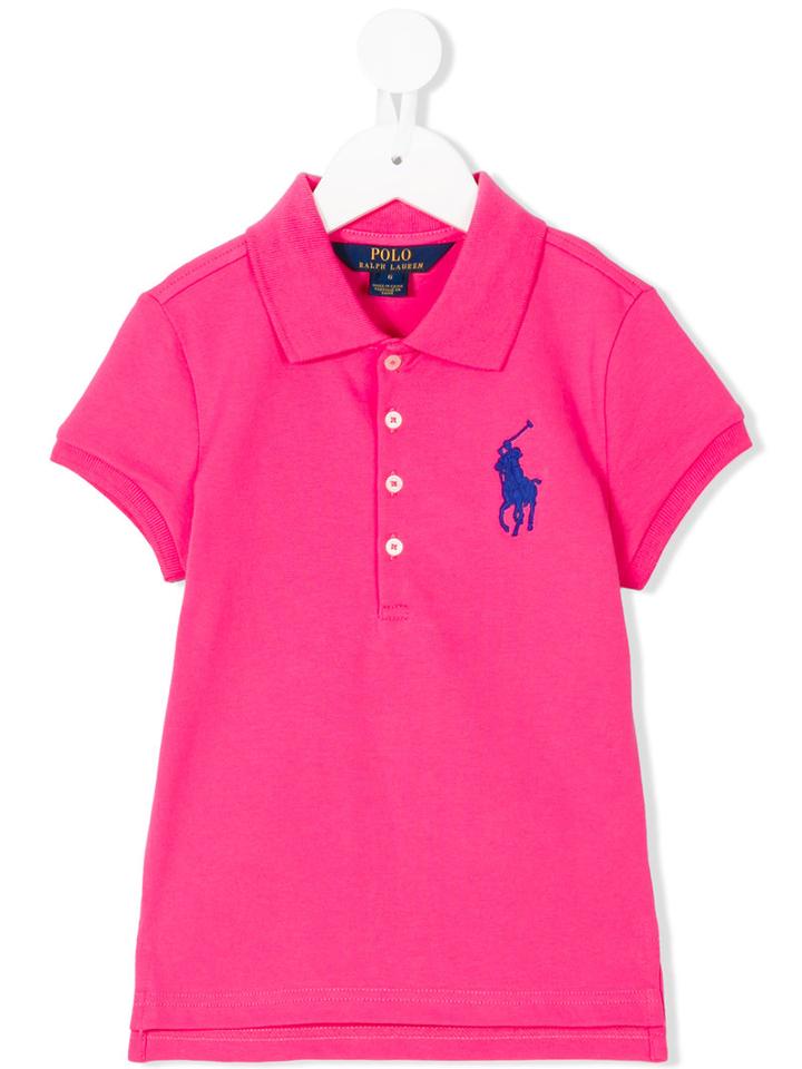 Ralph Lauren Kids - Logo Polo Shirt - Kids - Cotton/elastodiene - 6 Yrs, Pink/purple