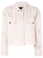 Marco Bologna Oversized Studs Denim Jacket - Pink & Purple