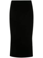 Marchesa Pencil Midi Skirt - Black