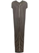 Rick Owens Lilies Chain Trim Maxi Dress - Grey