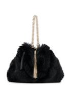 Jimmy Choo Callie Faux Fur Bag - Black