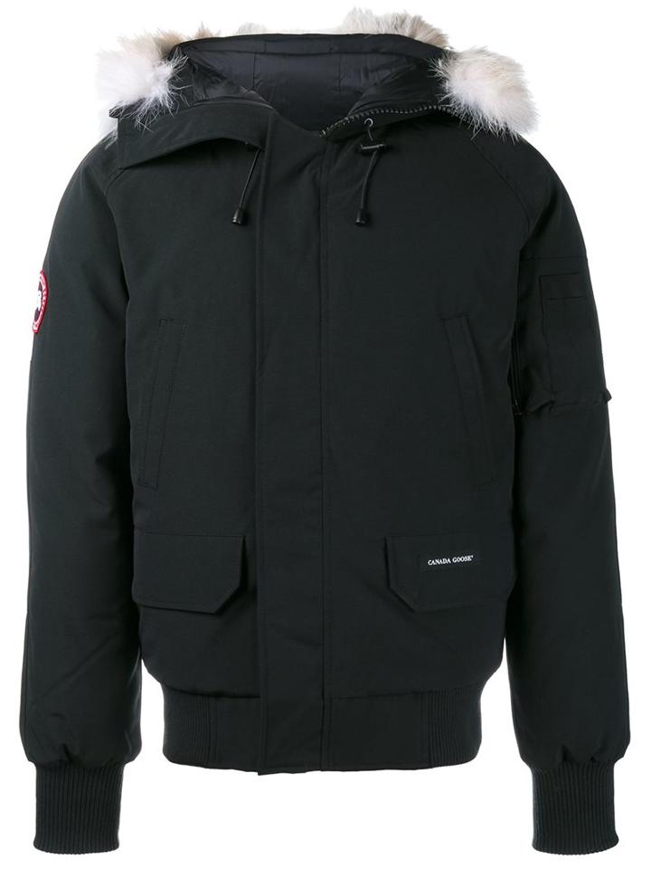Canada Goose 'chilliwack' Bomber Jacket, Men's, Size: Medium, Black, Polyester/nylon/cotton/feather Down