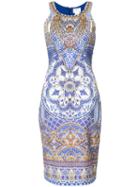 Camilla - Arabesque Print Dress - Women - Nylon/spandex/elastane/rayon - 10, Blue, Nylon/spandex/elastane/rayon