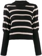 Derek Lam 10 Crosby Puff Sleeves Knitted Sweater - Black
