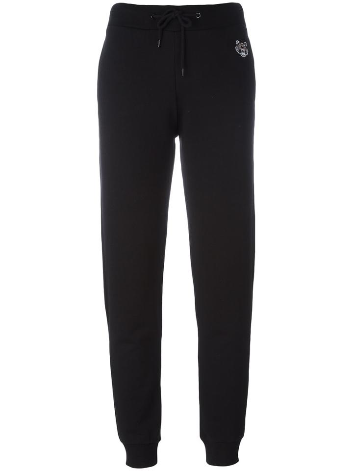 Kenzo Mini Tiger Track Pants, Size: Large, Black, Cotton