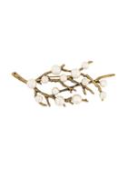 Marc Jacobs Embellished Branch Brooch, Women's, Metallic
