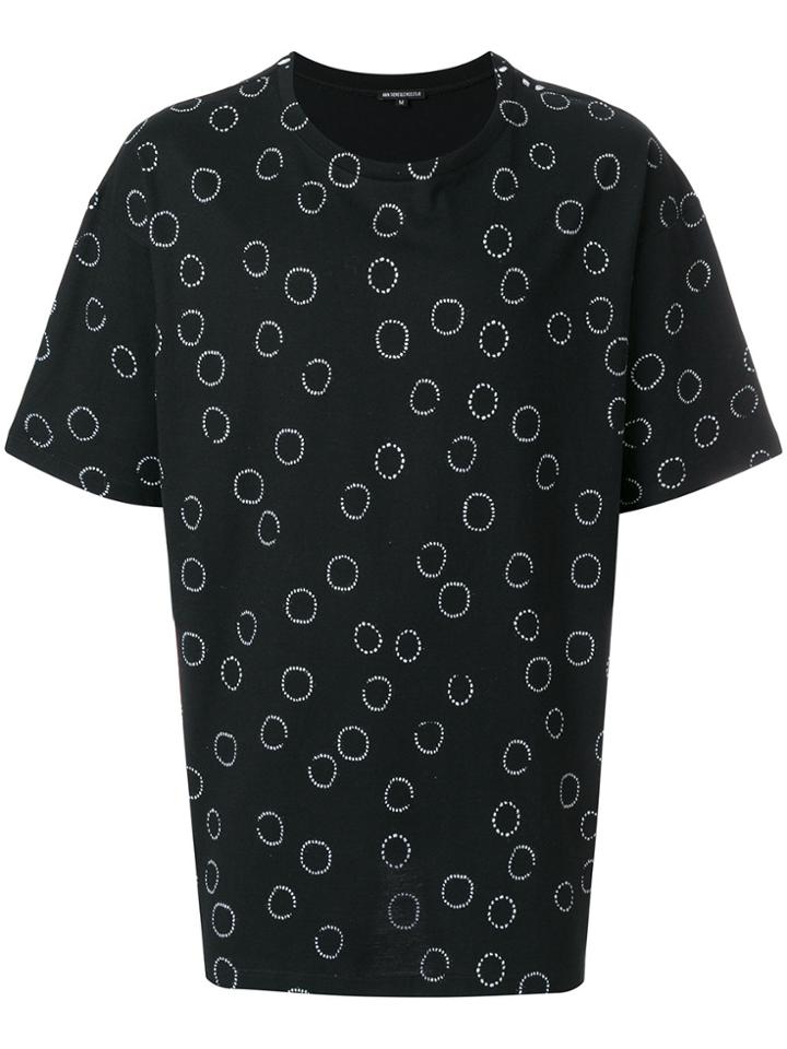 Ann Demeulemeester Blanche Circle Print T-shirt - Black