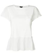 Emporio Armani Peplum T-shirt - White