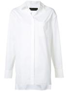Alexandre Vauthier - Oversized Button Shirt - Women - Cotton - 42, White, Cotton