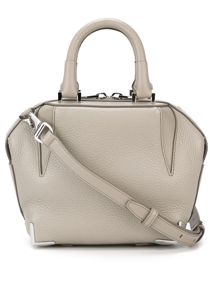 Alexander Wang Emile Tote, Women's, Grey, Calf Leather/nylon