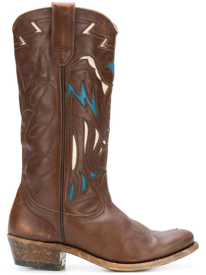 Golden Goose Deluxe Brand Cowboy Boots - Brown