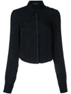 Ann Demeulemeester Classic Shirt, Women's, Size: 36, Black, Cupro