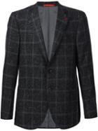 Isaia Checked Donegal Blazer