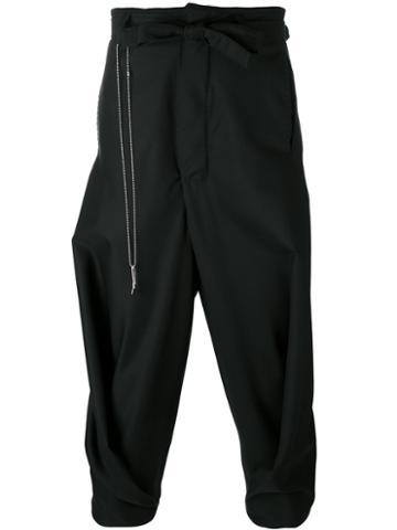 Onebyme - Spt Trousers - Men - Wool - 5, Black, Wool