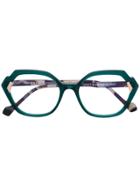 Face À Face Gipse2 Oversized Glasses - Green