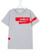 Gaelle Paris Kids Logo Patch T-shirt - Grey