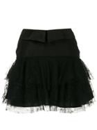 Aje Estrellas Ruffle Mini Skirt - Black